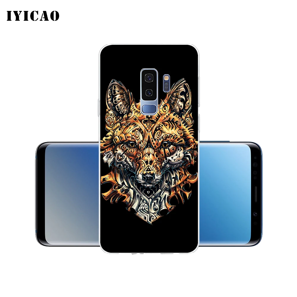 IYICAO милый мягкий силиконовый чехол для телефона с лисой Samsung Galaxy S10e S10 S9 S8 Plus S7 Edge