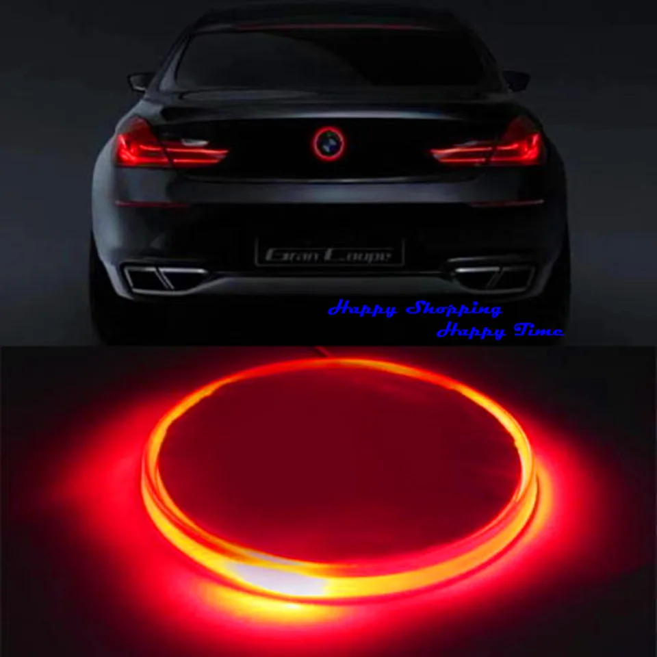 Новый 82 мм Красный Знак Герба LED Фон Наклейка Свет Для BMW 3 5 7 Серии X Бесплатная