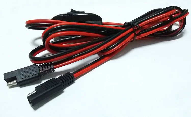 Медный шнур 1 шт. 8 футов SAE к вилка 20A/2464/14AWG быстрый разъем Удлинительный кабель