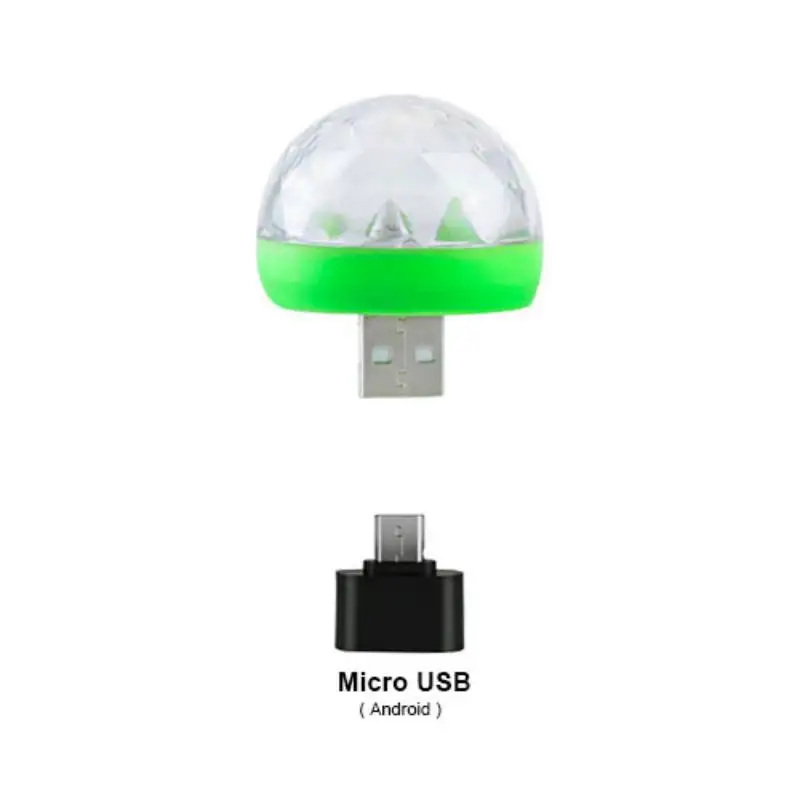USB гаджеты лазерный светильник мини RGB светодиодный шар форма сценический эффект