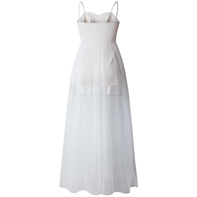 Женское богемное пляжное платье элегантное белое Повседневное макси с принтом