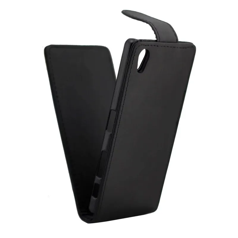 Чехол из искусственной кожи откидной для телефона Sony Xperia X вертикальные Сумки с
