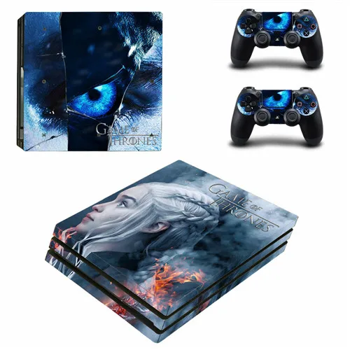 Игра престолов скоро зима PS4 Pro наклейка кожи для playstation 4 Pro консоль и контроллер PS4 Pro наклейка s Наклейка виниловая - Цвет: YSP4P-3418