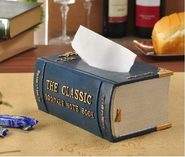 

Индивидуальные винтажные коробки для салфеток из смолы, Модная ретро коробка для салфеток, креативная настольная коробка для хранения, офисные принадлежности