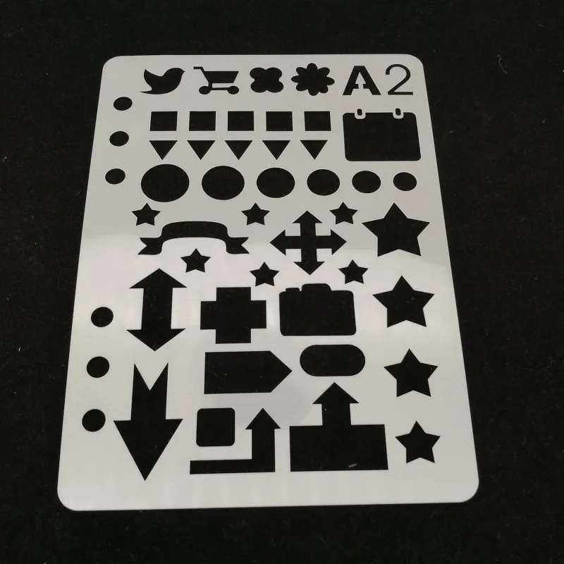 Трафарет со звездными стрелками для наслоения трафарет рисования