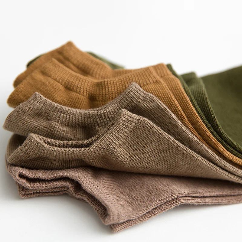 Носки мужские мягкие однотонные до щиколотки повседневные короткие