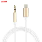 Аудиокабель со штекером Usb Type-C и разъемом 3,5 мм, стерео шнур для Samsung Galaxy S10 Plus Xiaomi Mi 9 Se Usbc, автомобильные наушники, mp3-колонки
