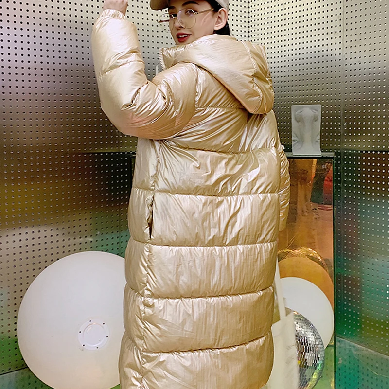 2018 Новая модная куртка с капюшоном пальто Для женщин Зимняя теплая обувь