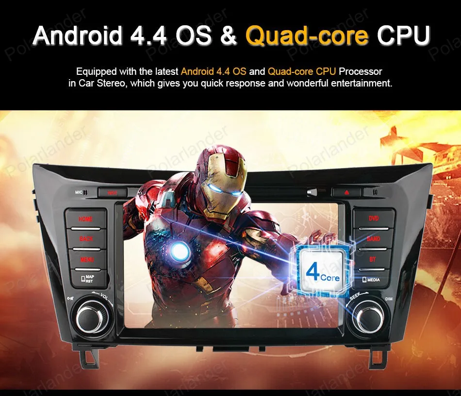 8 дюймовый 2 din GPS радиоприемник Android 2014 авто стерео четырехъядерный автомобильный