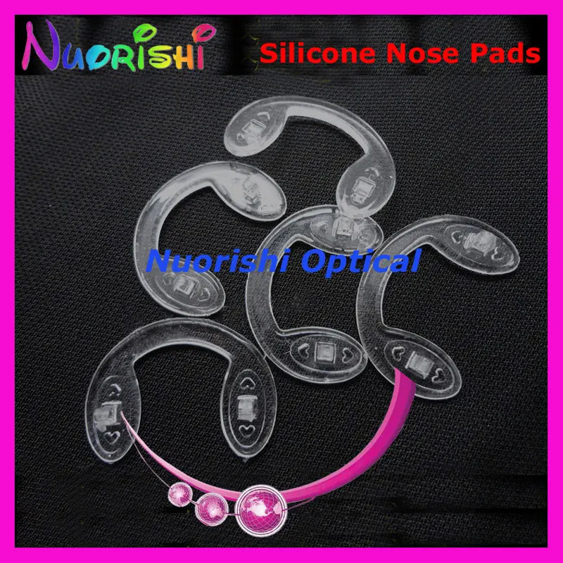 500 шт. очки для очков прозрачные мягкие силиконовые накладки носа 5 размеров на