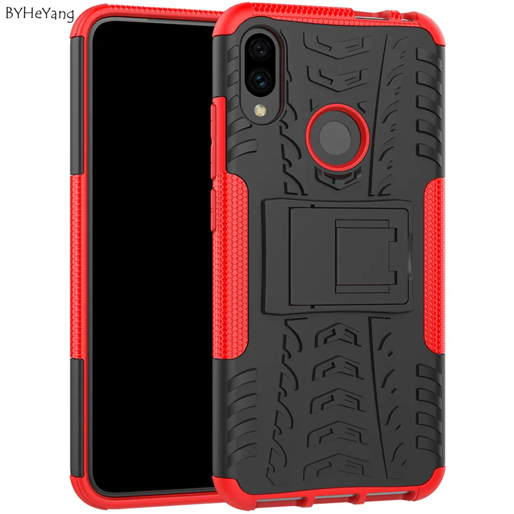 Для Xiaomi Redmi Note 7 чехол противоударный армированный резиновый силиконовый Жесткий