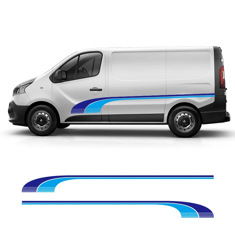 FORD TRANSIT EXLWB GRAPHICS STICKERS STRIPES DECALS CAMPER DAY VAN MOTORHOME