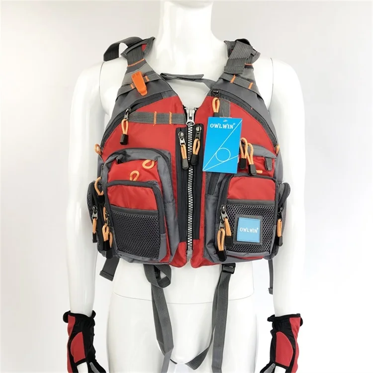 red with foam Уличный спортивный жилет для рыбалки, спасательный жилет для мужчин, дышащий спасательный жилет для плавания, спасательный жилет, спасательный жилет для выживания, жилет Colete Salva-Vidas - Цвет: red with foam