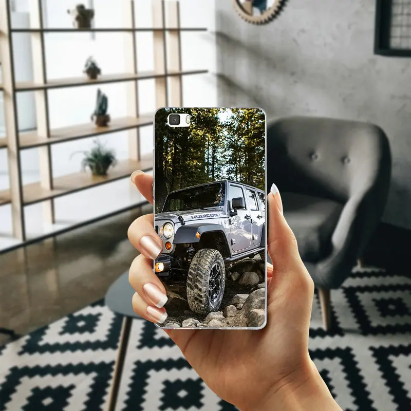 Jeep внедорожник Wrangler Rubicon мягкие силиконовые чехлы для телефона huawei P8 P9 P10 P20 Lite Smart