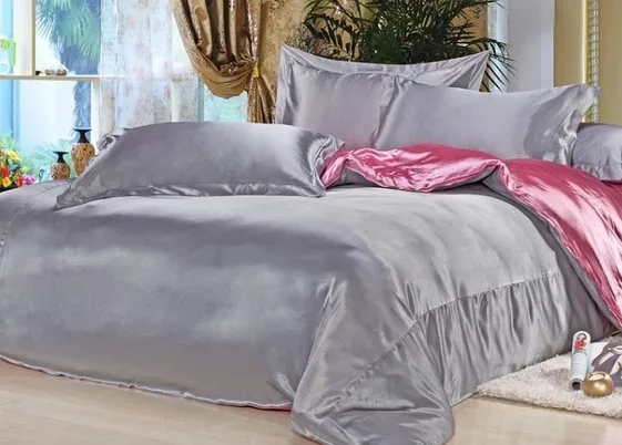 Шелковое атласное одеяло покрывало doona постельные принадлежности Cal супер King size