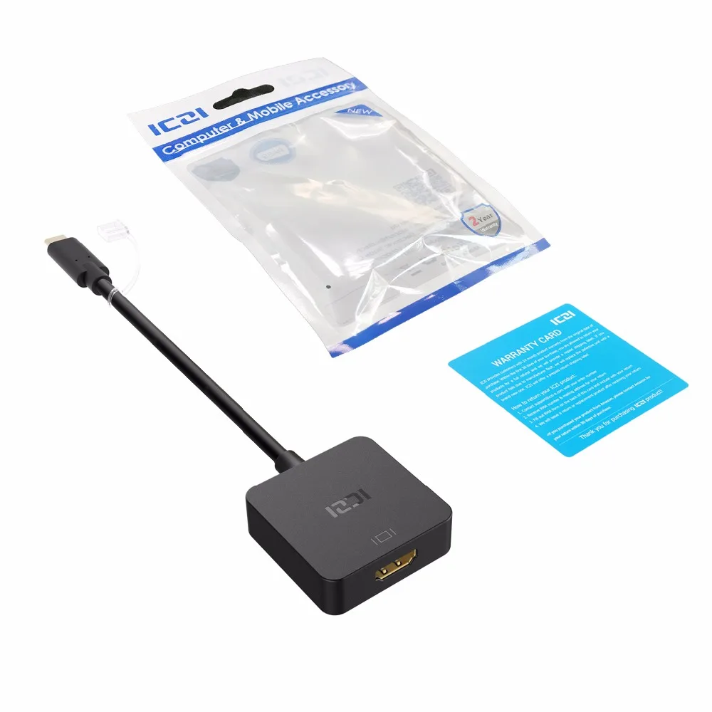 ICZI USB 3 1 type C к HDMI кабель адаптер (Thunderbolt 3) 4K + PD для зарядки передачи MacBook lenovo Yoga9|hdmi