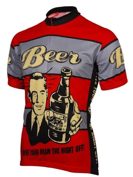 

Новинка 2019, мужская летняя футболка с коротким рукавом для пива, Красная Майка для горного велоспорта, футболка для этого парня для шоссейно...