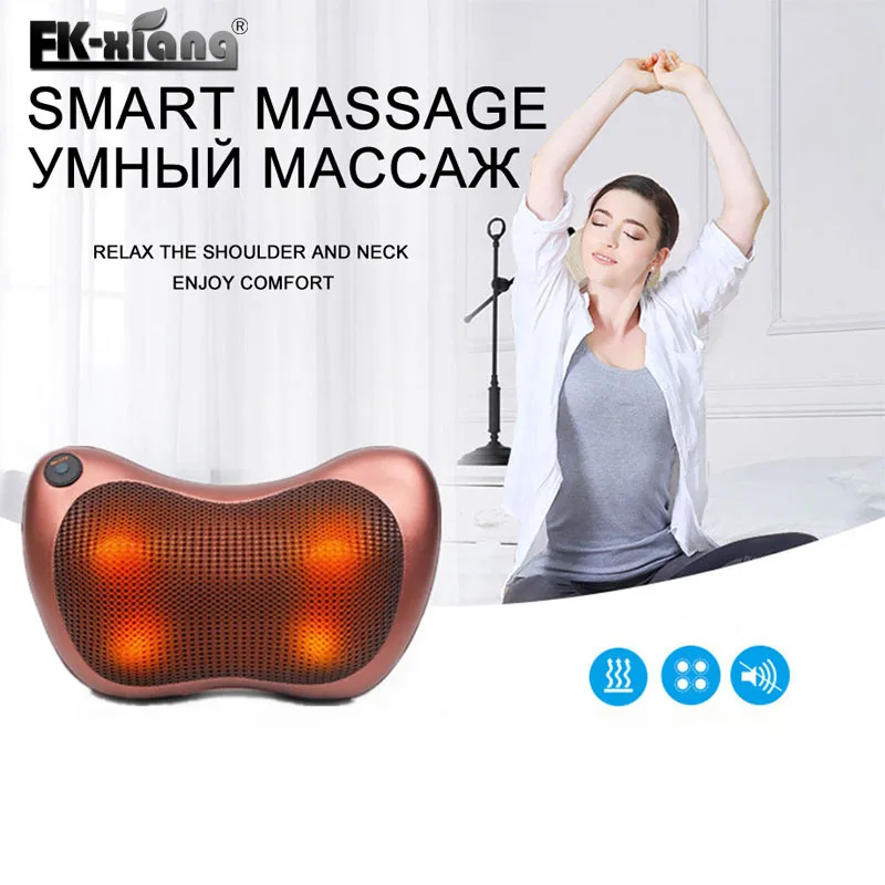Электрическая массажная подушка массажер для шеи дома спины талии тела