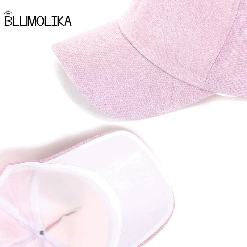 Модная весенняя шляпа для мужчин и женщин 6 панельные бейсбольные кепки регулируемые шляпы с пайетками