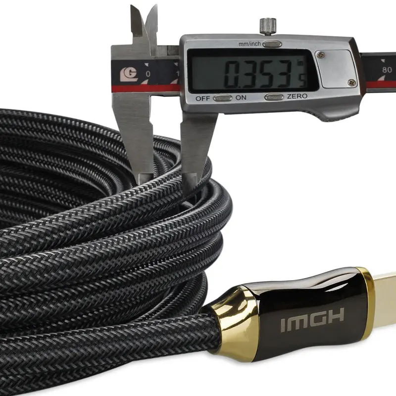 EASYA HDMI кабель для HDMI 2,0 Версия 1 м 1,5 м 2 м 3 м 5 м 8 м золотой высокоскоростной папа-папа цифровой кабель для HDTV проектора PC использования