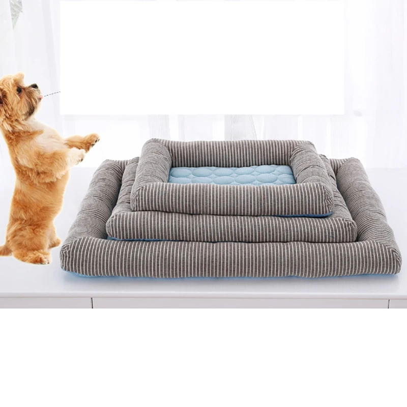 Новый дышащий летний охлаждающий коврик для собак модное спальное место собаки