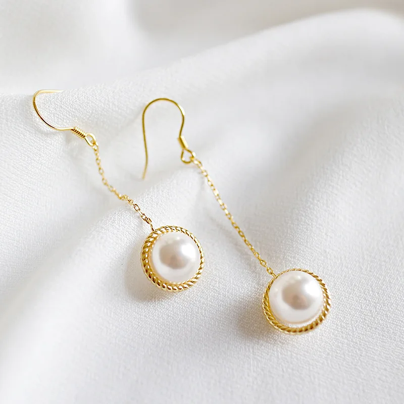 INALIS Фирменная Новинка Длинная цепочка Ушные крючки S925 стерлингового серебра