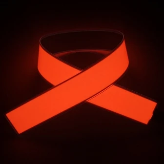 Red Светодиодная лента, длина 50 см, ширина 3 см, EL полоса, EL лента(Доступно 4 цвета)+ инвертор - Испускаемый цвет: Red