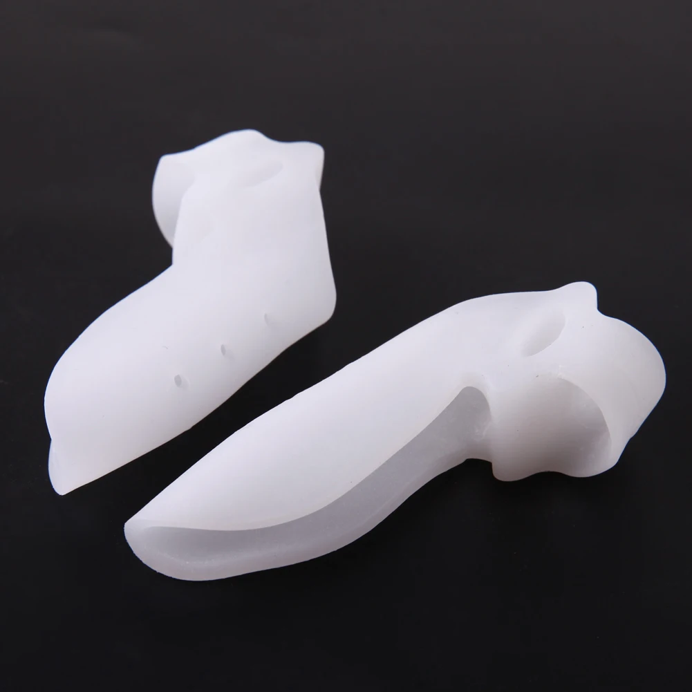 

2pcs Silicone Splint Big Toe Separator Overlapping Spreader Protection Corrector Hallux Valgus