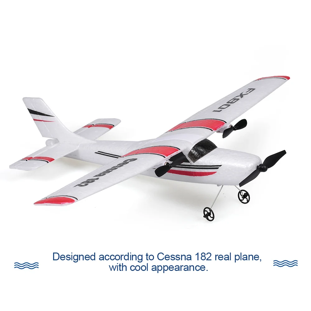 FX801 2 4G 2Ch RC самолет с фиксированным крылом высокого качества Сделай Сам EPP