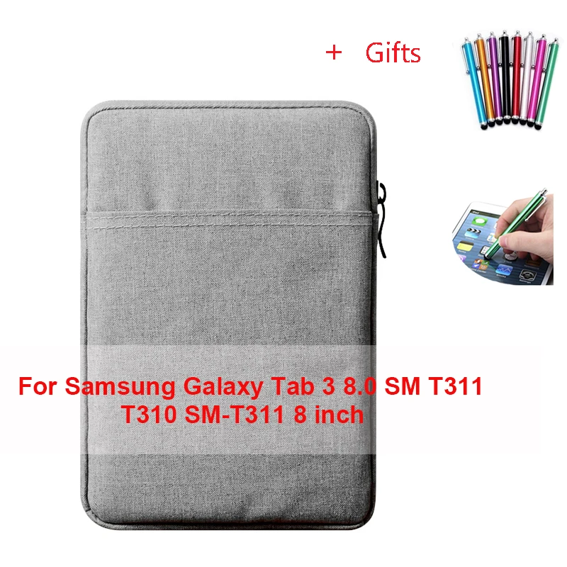 For Samsung T310 Чехол для планшета samsung Tab A 8,0 Galaxy Note 8,0 GT-N5100 N5120 SM T380 T385 SM-T380 чехол из закаленного стекла+ ручка - Цвет: For Samsung T310