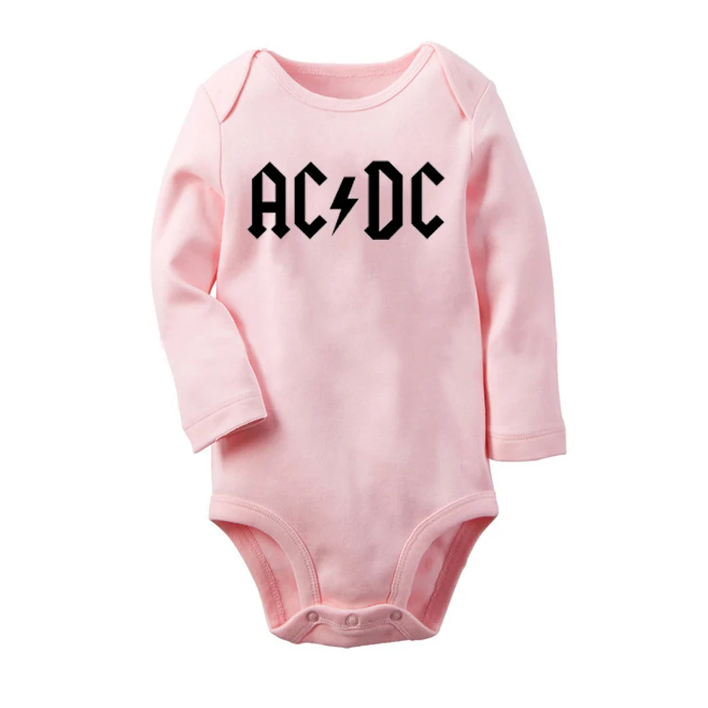 Baby202PC Рок-Группа ACDC Malcolm Angus Brian Cliff Phil дизайнерский комбинезон с длинными рукавами для новорожденных, хлопковый комбинезон с принтом для младенцев - Цвет: Baby202PC