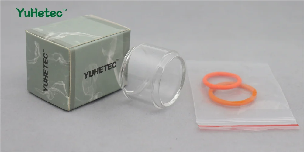 

YUHETEC Fatboy Glass Tank Pyrex Replacement For VAPE PEN 22 Clearomizer Bubble GLASS TUBE With Oring