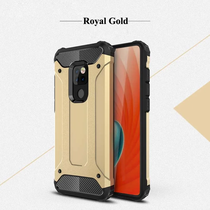 Армированный чехол для huawei Коврики 20 Lite 30 9 10 Pro Nova 5i 3i 3E 4 4E 5/5 T 20X Силиконовый противоударный резиновый Жесткий задний Чехол бант - Цвет: Royal Gold
