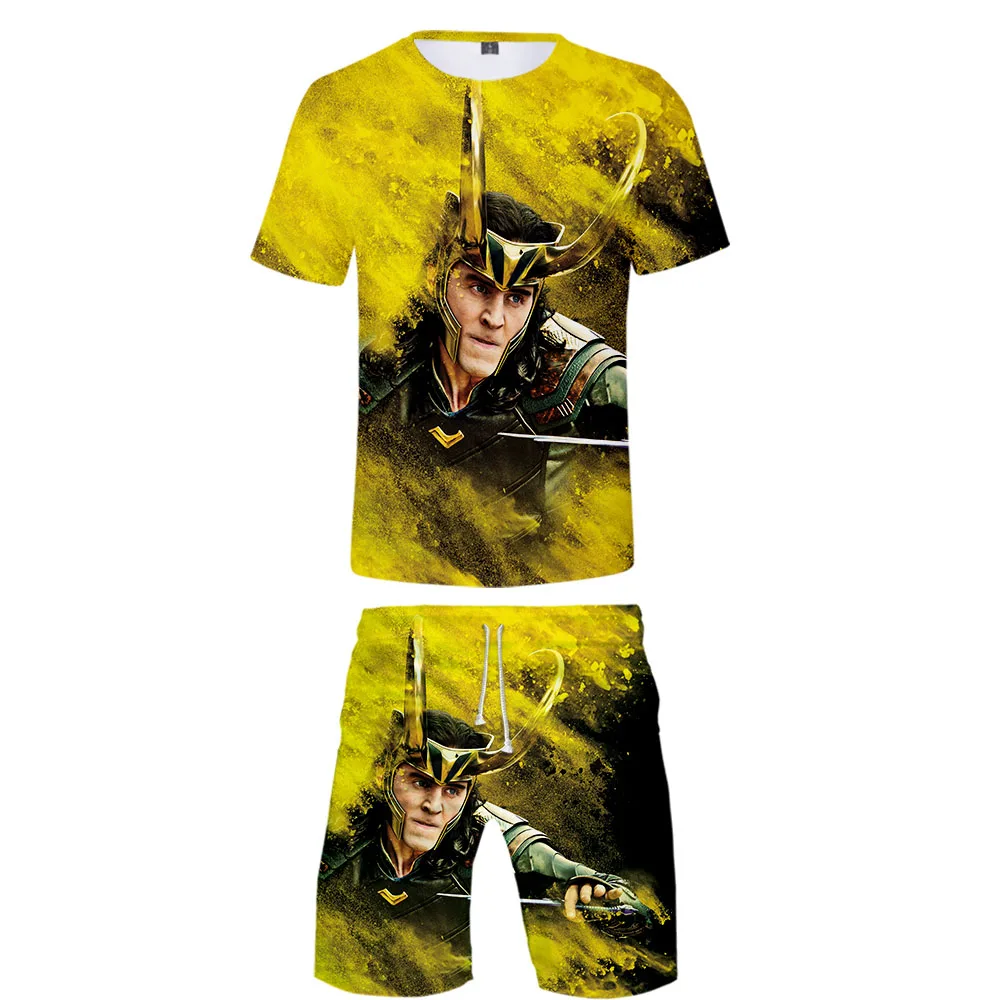 3D-LOKI The Dark World Harajuku крутой стиль супер мужские крутые 3D комплекты футболка с