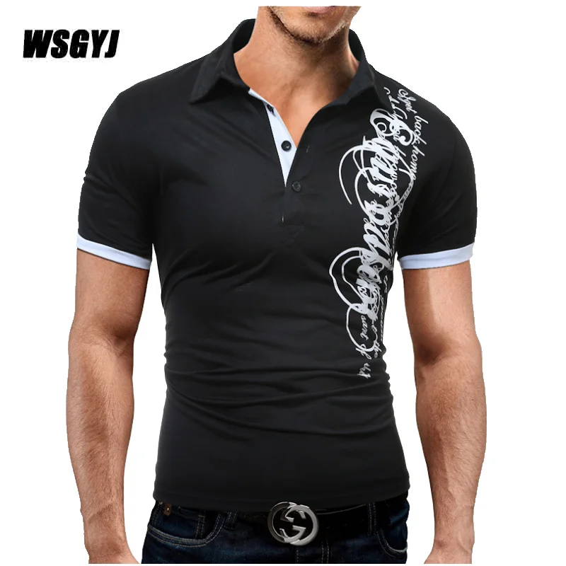 Мужская рубашка бренд 2017 поло с коротким рукавом модная повседневная тонкая