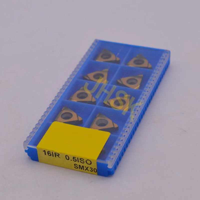 

10pcs 16IR 0.5ISO SMX30 Carbide Insert For Threading Turning Tool Boring BAR