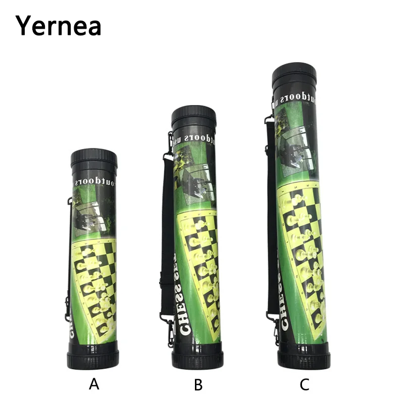 

Yernea High-quality Chess Games Set Portable Outdoor Chess Games Shoulder Straps Travel Plastic Chess Pieces Board Game
