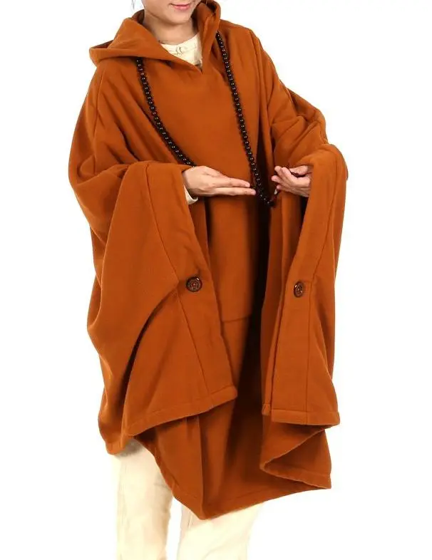 Унисекс зима весна и осень теплая накидка zen для медитации плащ Униформа буддизм