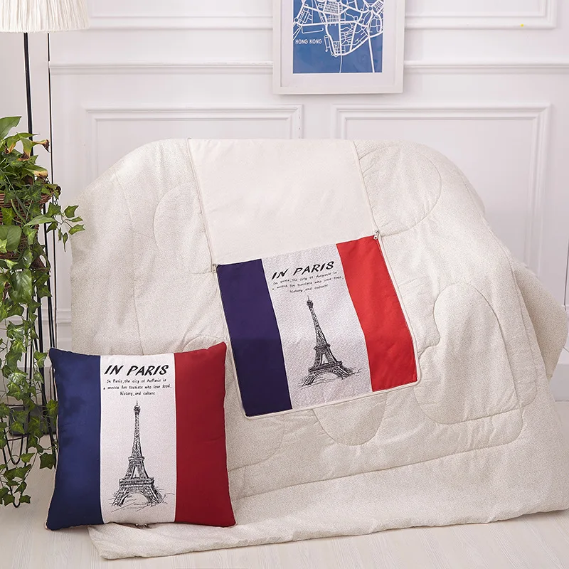 Home Decoration Shape-shift Cushion 45*45cm Back ChristmasCushion Open Size 120*160 Cushion Blanket Quilts Car Cartoon Throw Pil