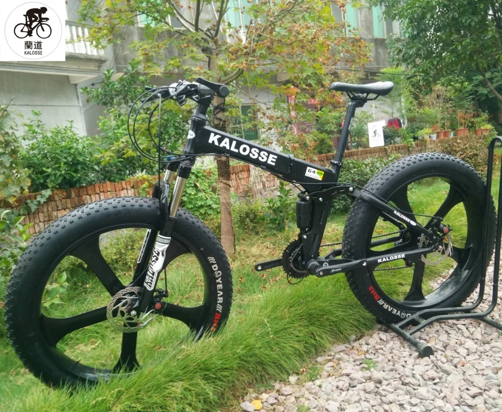 Фэтбайк Kalosse полностью подвесной горный велосипед для снега и пляжа 26*2 35 Дюймов 30