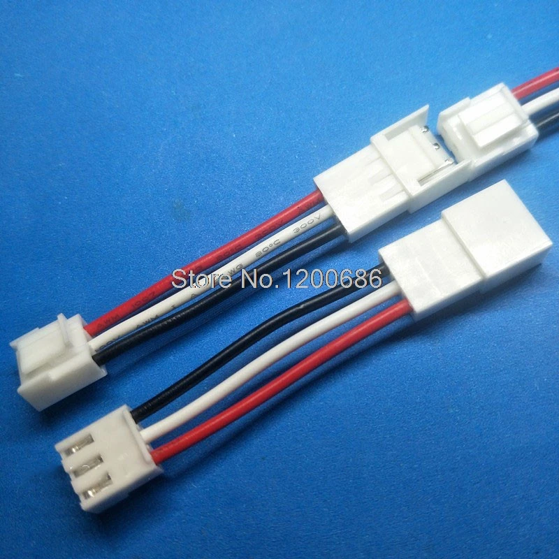 5 pieces 20CM 18AWG VH3.96 Male Female Extension Cable Charger Cable Port Wire Extension WIRE