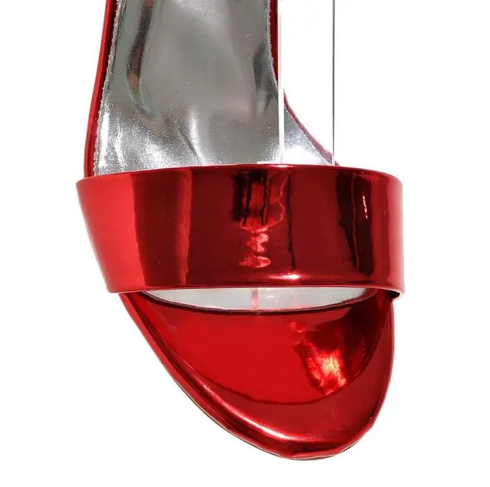 Женские босоножки с открытым носком на высоком каблуке ремешком и двойной