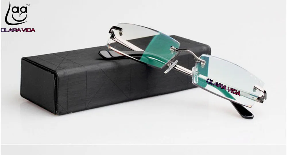 Очки для чтения прогрессивные без оправы из титанового сплава + 1 5 2 3 4|reading