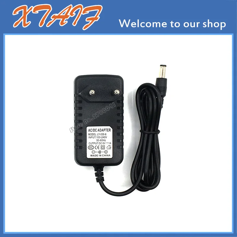 Высокое качество 1* 6V1A AC 100 V-240 V адаптер конвертер DC 6V 1A 1000mA источник питания ЕС вилка DC 5,5 мм x 2,1 мм