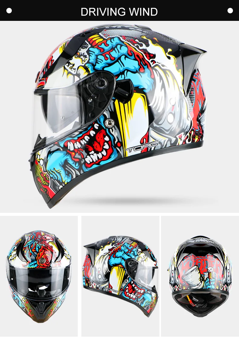 Подключение через Bluetooth телефона Поддержка вызова мотоцикл Casco руль Fatbar для Gearracing шлем анфас мотоциклетный шлем Двойные линзы T128