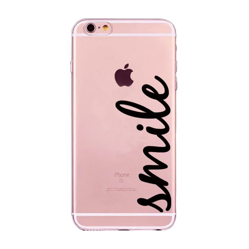 Для iPhone 4 4S 5 5S SE 6 6s 7 Plus смешные слова Amor печати Мягкий силиконовый чехол