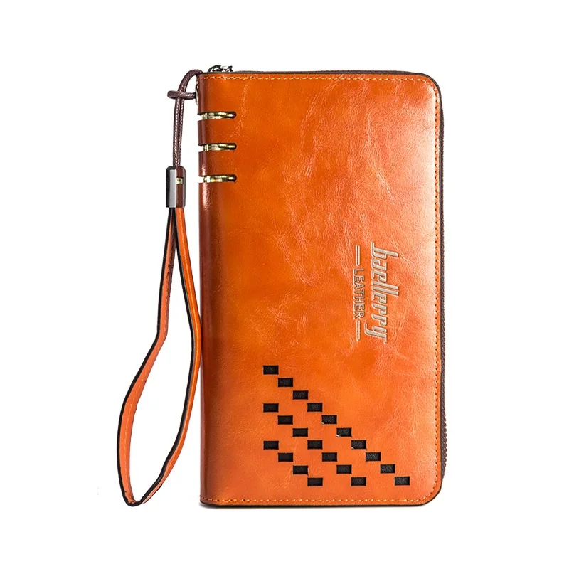 2018 новый мужской деловой клатч бумажник кошелёк Мужской кожаный. Кошелек