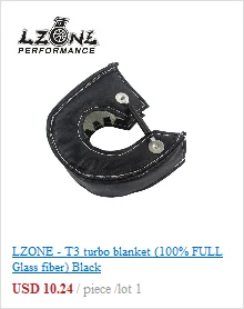 LZONE-титановый Турбо тепловой щит турбо одеяло для Audi S3/Volkswagen Golf Mk7/Seat Leon JR-TBF05