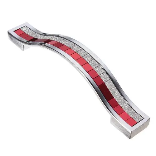 Современный Алмазный Хрустальный кухонный шкаф и ручки ящика 96 мм декоративный