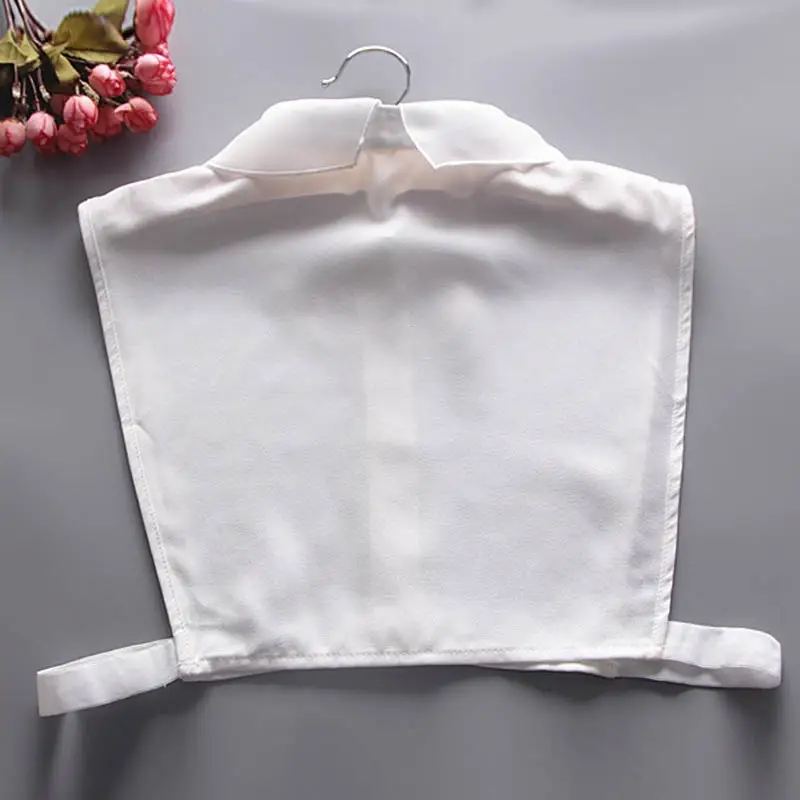 Рубашка поддельный съемный воротник с вышивкой в виде крыла бабочки винтажный